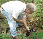 A professional providing soil testing in Dayton, OH