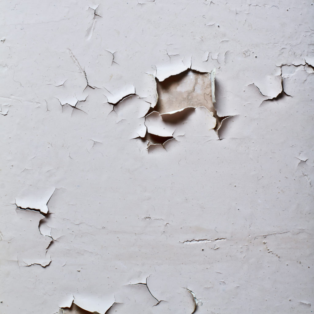Chipped lead paint